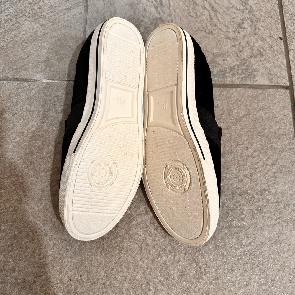 NEW w/o box Ralph Lauren Women’s Black Slip-On velvet SALE + FREE earrings! - Picture 5 of 7